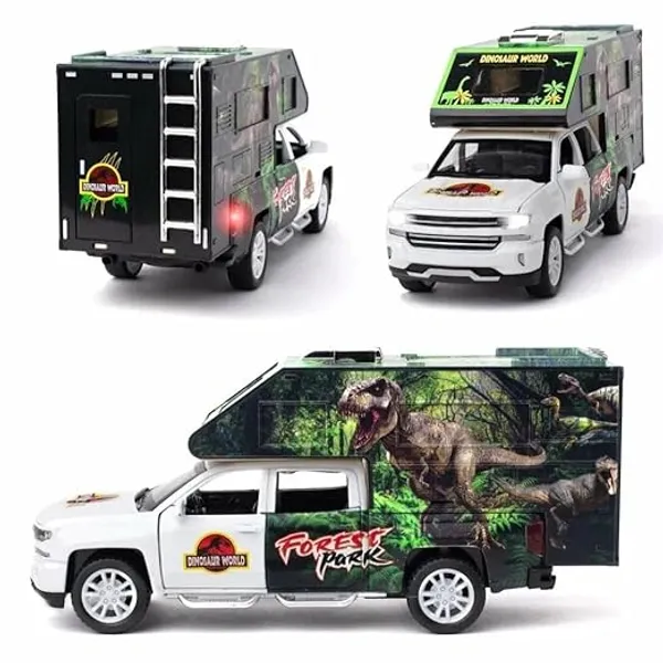 Jurassic_Dinosaurs_World_Die_Cast_Metal_Car_1:32_Diecast_Car_Model_Transport_Truck_Light_Sound_Openable_Door_Pull_Back