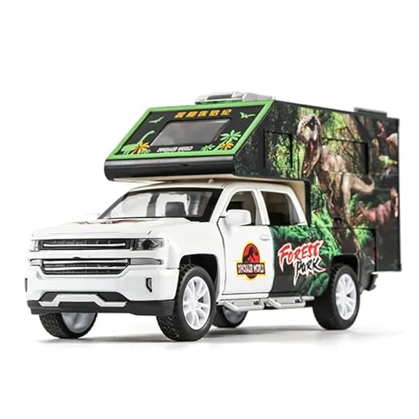 Jurassic_Dinosaurs_World_Die_Cast_Metal_Car_1:32_Diecast_Car_Model_Transport_Truck_Light_Sound_Openable_Door_Pull_Back