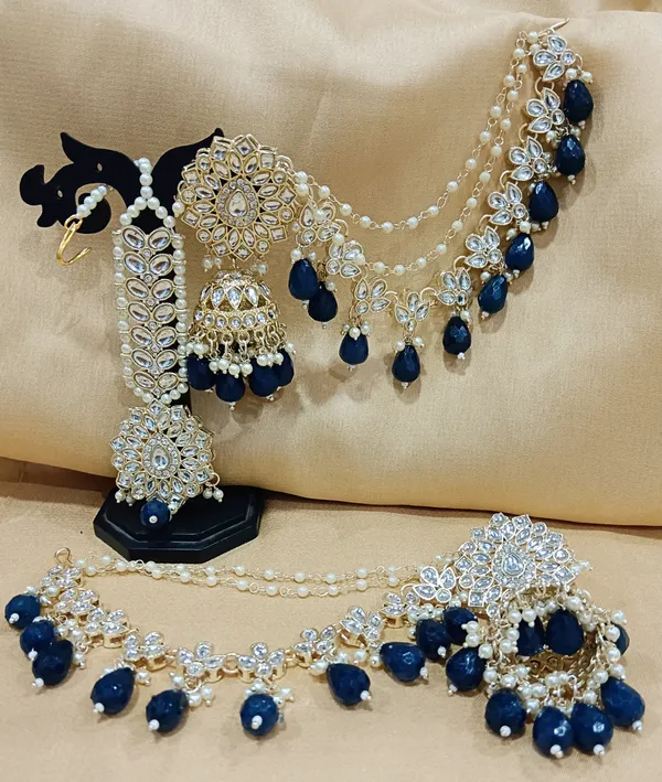Buy Silver Linings Floral Kaan Chain Handmade Silver Filigree Jhumka Earrings  Online – Okhaistore