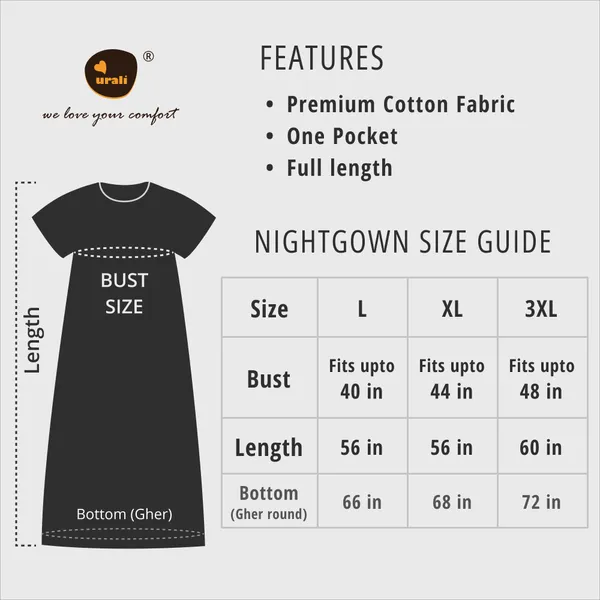 Pink_Pure_Cotton_Night_Gown_For_Women