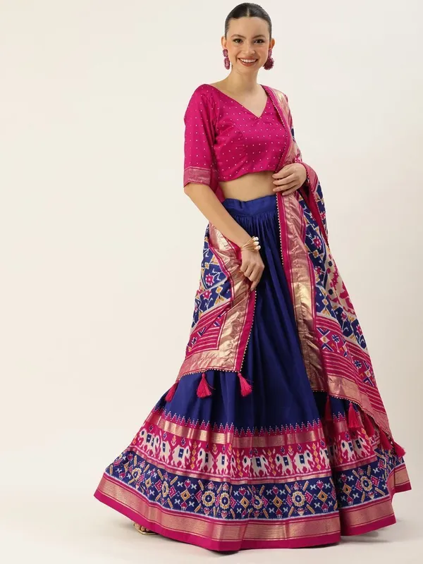 Dola_Silk_Blue_Patola_Print_Traditional_Lehenga_Choli_(Mirror_Blue)