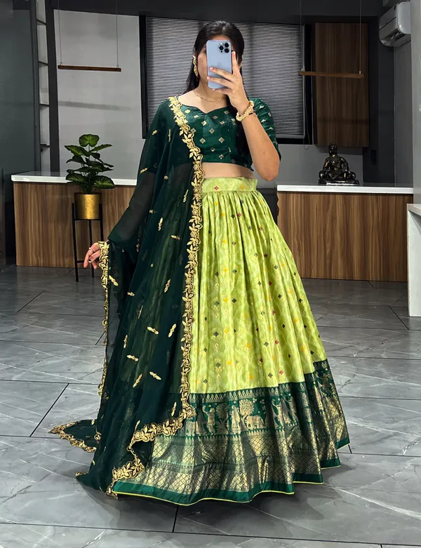 Designer bandhani lehenga choli cheap