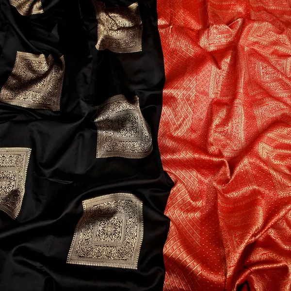 Black_Soft_jequard_Weaving_Silk_Saree