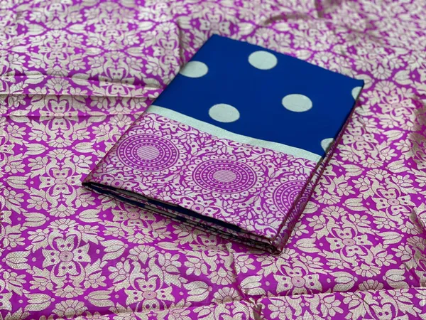 Blue_Soft_jequard__Weaving_Silk_Saree