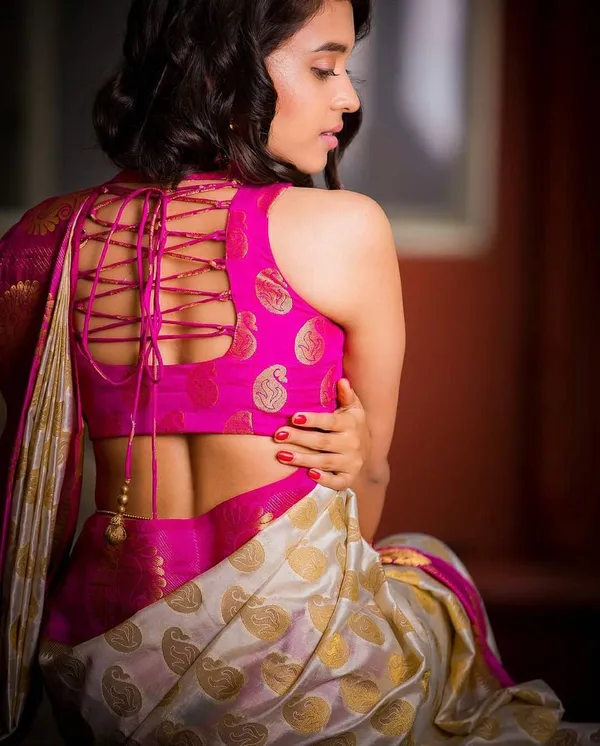 Pink_Soft_jequard__Weaving_Silk_Saree