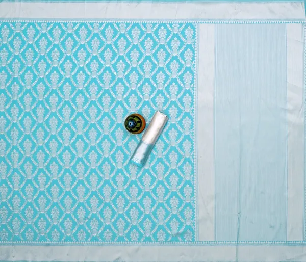 Sky_Blue_Soft_jequard__Weaving_Silk_Saree