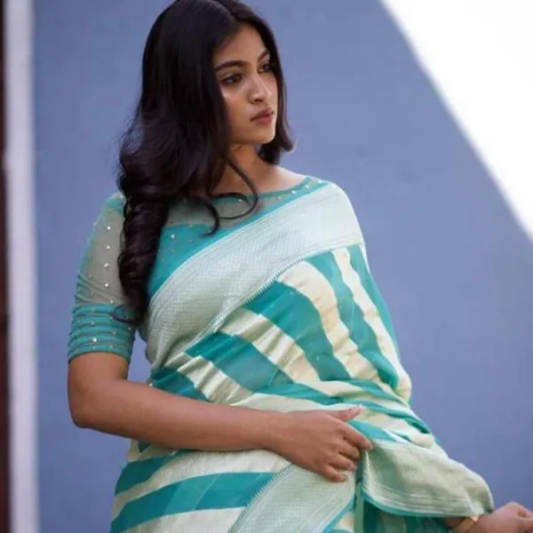 Sky_Blue_Soft_jequard_Weaving_Silk_Saree
