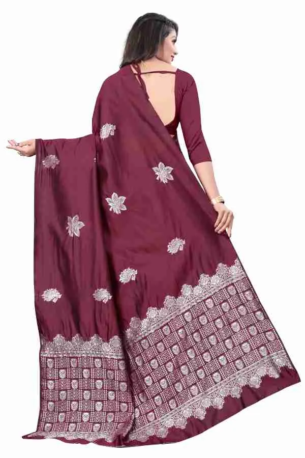 Cheery_Soft_jequard_Weaving_Silk_Saree