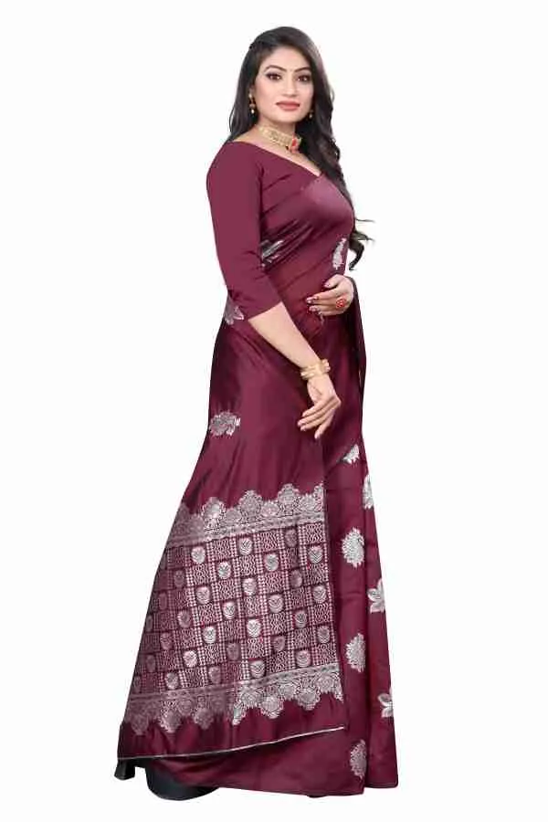 Cheery_Soft_jequard_Weaving_Silk_Saree