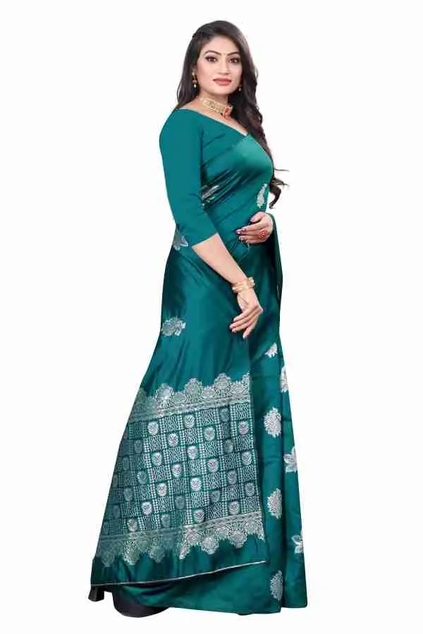 Rama_Soft_jequard_Weaving_Silk_Saree
