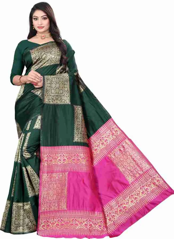 Green_Soft__Jequard_Weaving__Silk_Saree