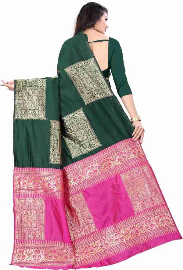 Green_Soft__Jequard_Weaving__Silk_Saree