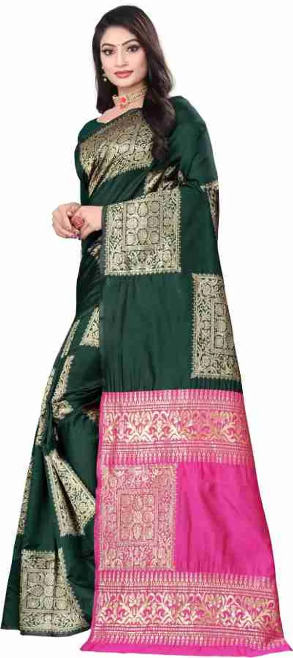 Green_Soft__Jequard_Weaving__Silk_Saree