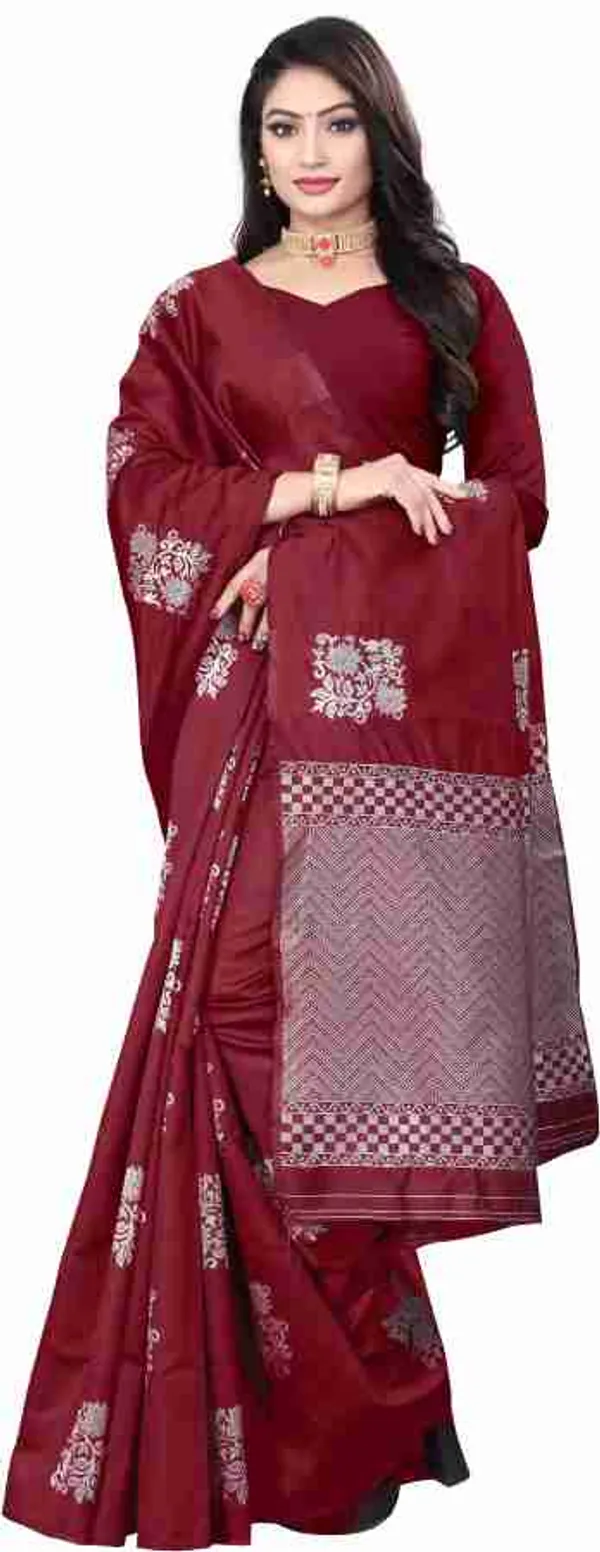 Red_Soft_Jequard_Weaving_Silk_Saree