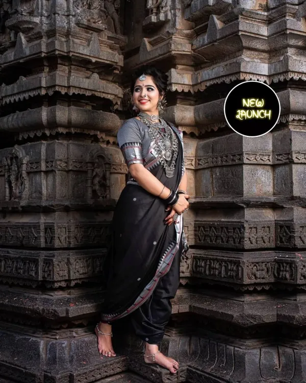 Black_Soft_jequard__Weaving_Silk_Saree