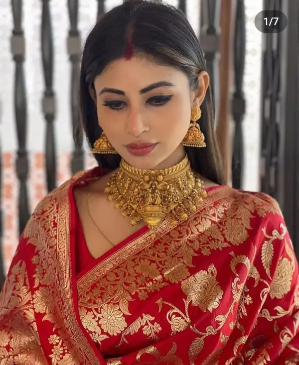 Red_Soft_jequard__Weaving_Silk_Saree