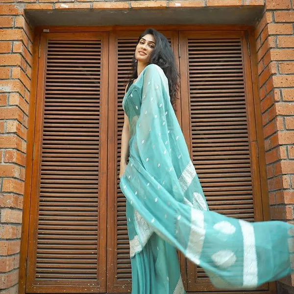 Skyblue_Soft_jequard__Weaving_Silk_Saree