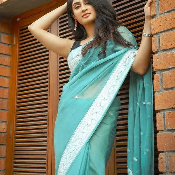 Skyblue_Soft_jequard__Weaving_Silk_Saree