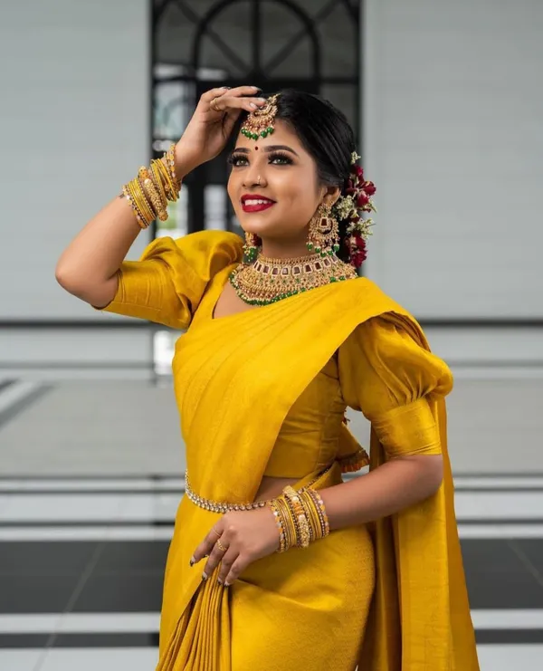 Yellow_Soft_jequard__Weaving_Silk_Saree