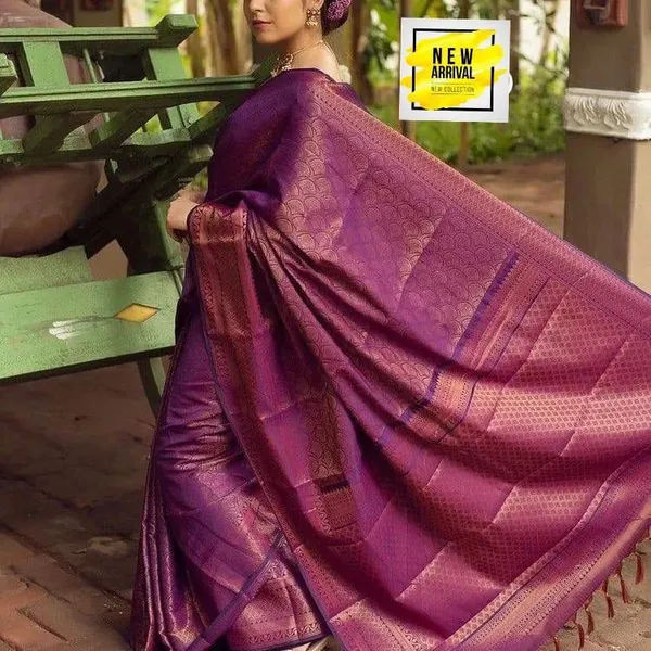 Wine_Soft_jequard__Weaving_Silk_Saree