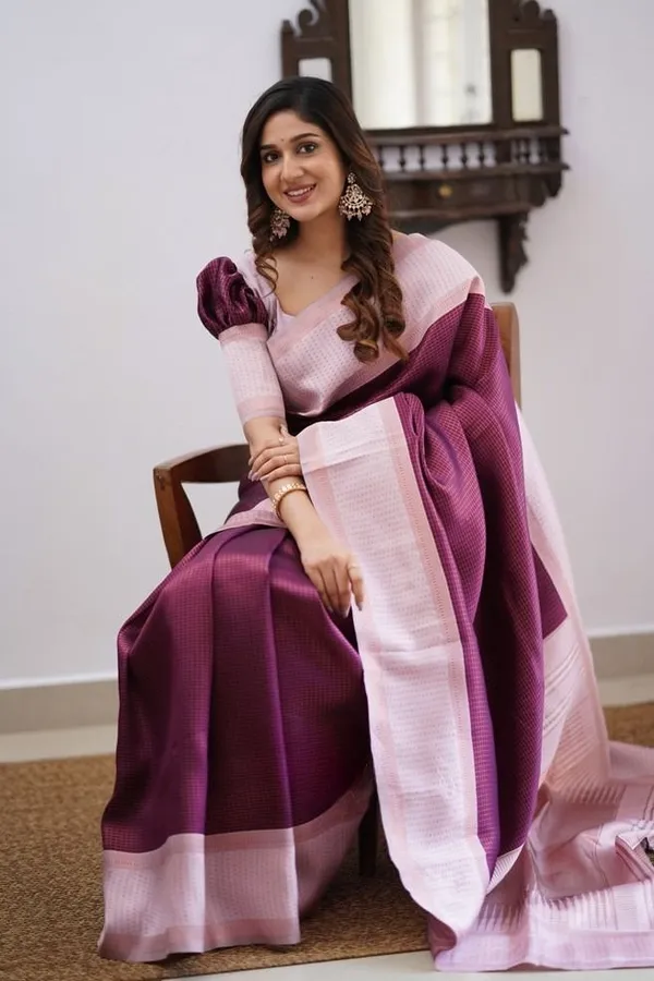 Purple_Soft_jequard__Weaving_Silk_Saree