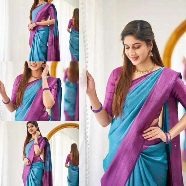 Metalic_Soft_jequard__Weaving_Silk_Saree