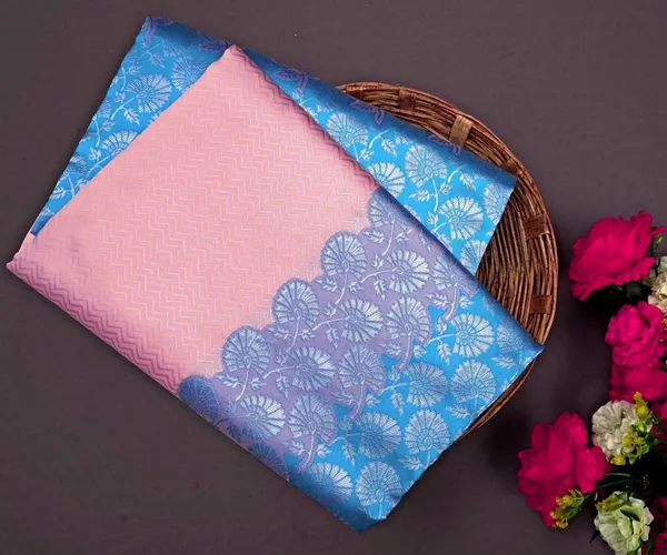 Pink_Soft_jequard__Weaving_Silk_Saree