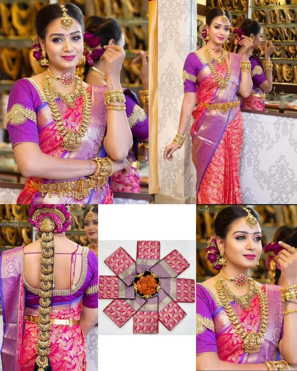 Pink_Soft_jequard__Weaving_Silk_Saree