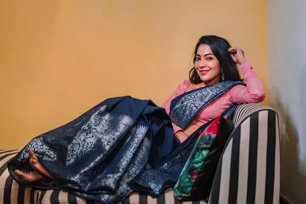 Blue_Soft_jequard_Weaving_Silk_Saree
