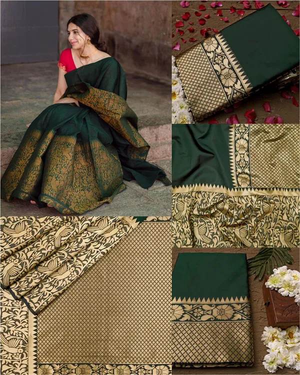 Green_Soft__Jequard_Weaving__Silk_Saree