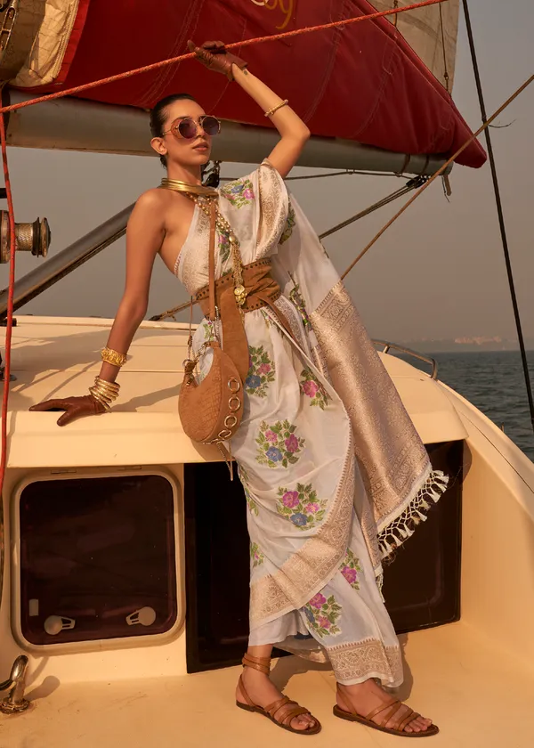 white_Satin_Tissue_Weaving_Silk_Saree
