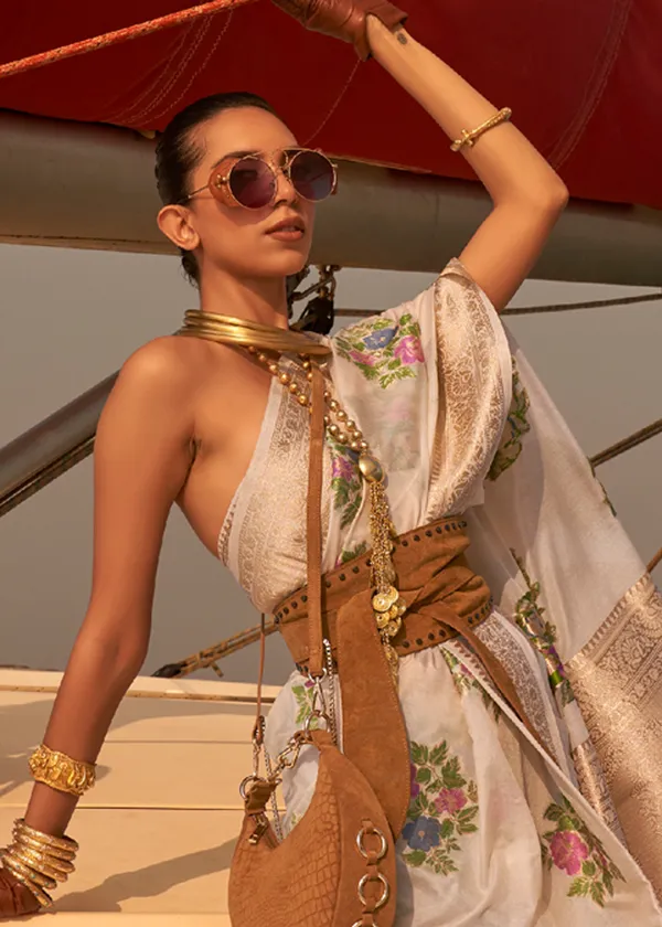 white_Satin_Tissue_Weaving_Silk_Saree