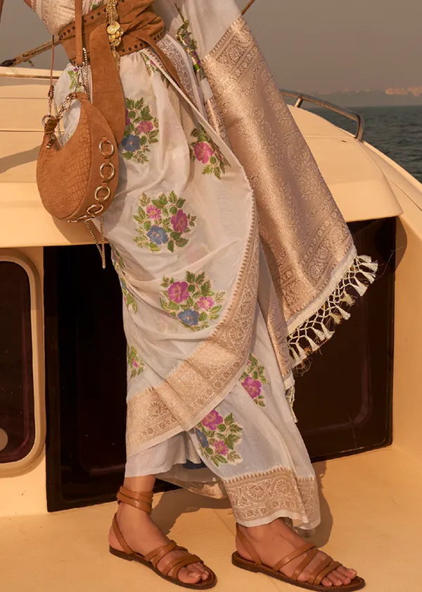 white_Satin_Tissue_Weaving_Silk_Saree