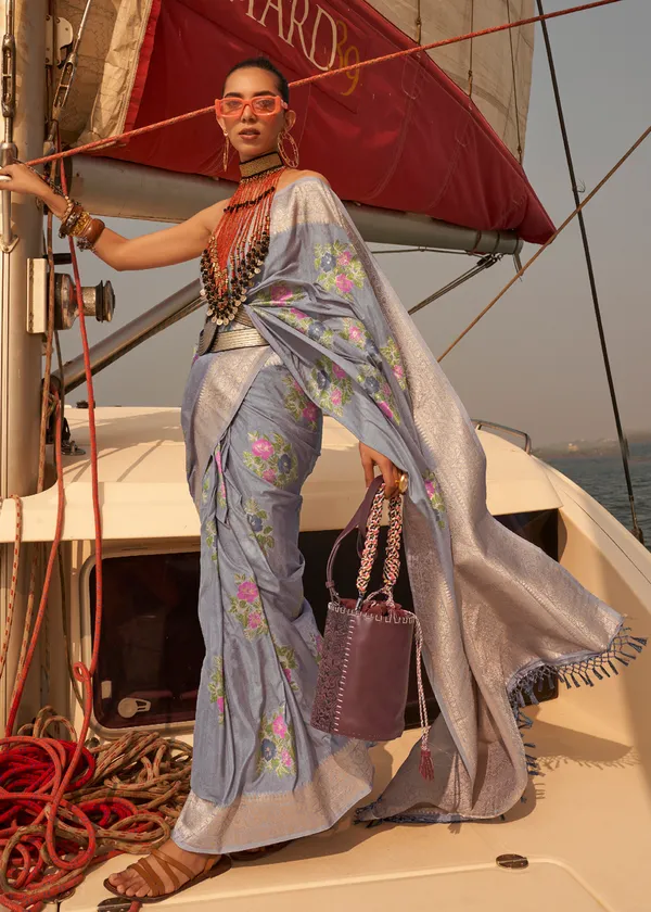 Metalic__Satin_Tissue_Weaving_Silk_Saree