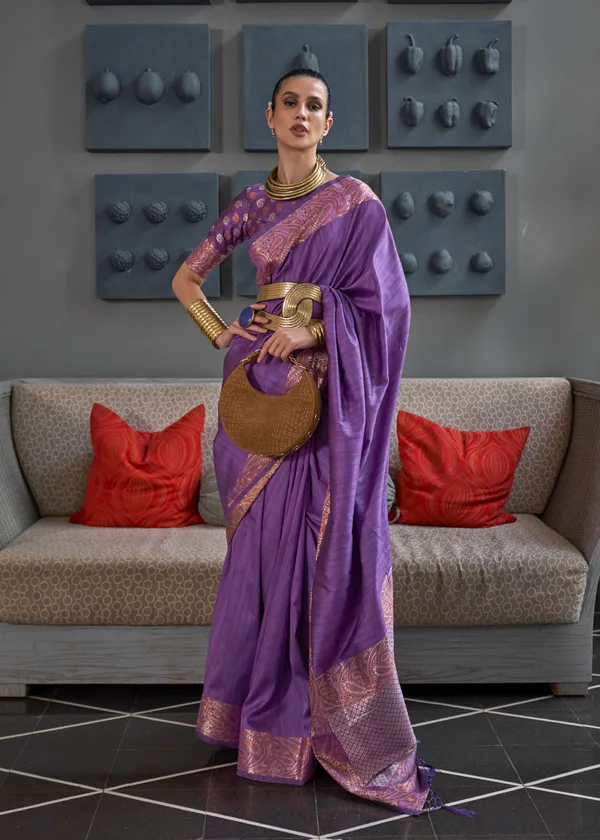 Purple_Copper_Zari_Handloom_Silk_Saree