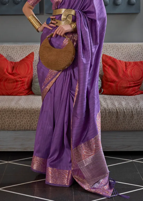 Purple_Copper_Zari_Handloom_Silk_Saree