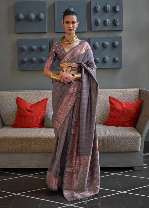 Grey_Copper_Zari_Handloom_Silk_Saree