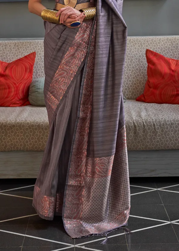 Grey_Copper_Zari_Handloom_Silk_Saree