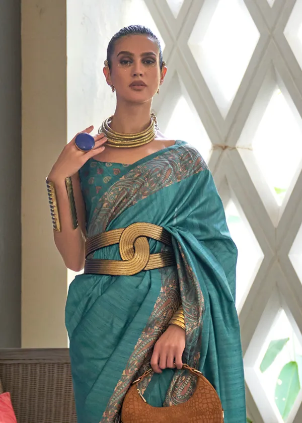 Blue_Copper_Zari_Handloom_Silk_Saree