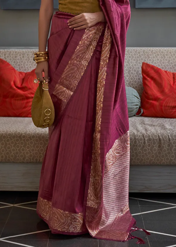 Maroon_Copper_Zari_Handloom_Silk_Saree