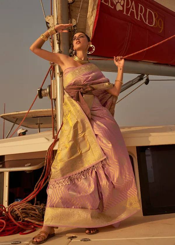 Gold_Yellow_And_Purple___Satin_Tissue_Weaving_Silk_Saree