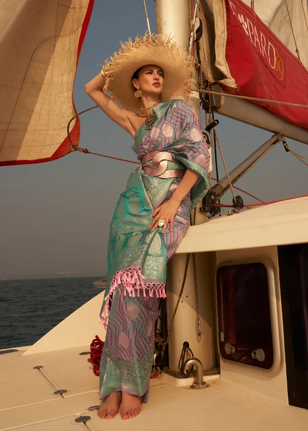 Metalic__Satin_Tissue_Weaving_Silk_Saree