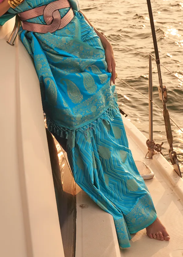 Sky_Blue__Satin_Tissue_Weaving_Silk_Saree