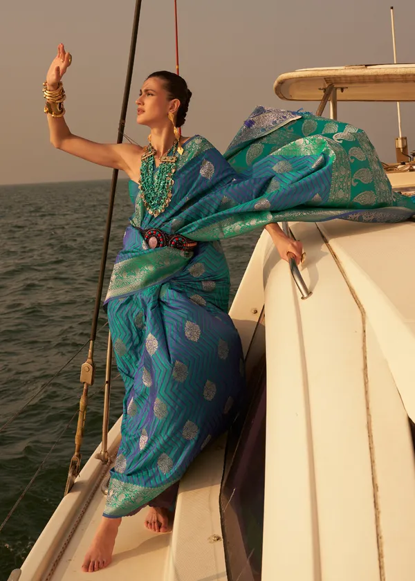 Metalic__Satin_Tissue_Weaving_Silk_Saree