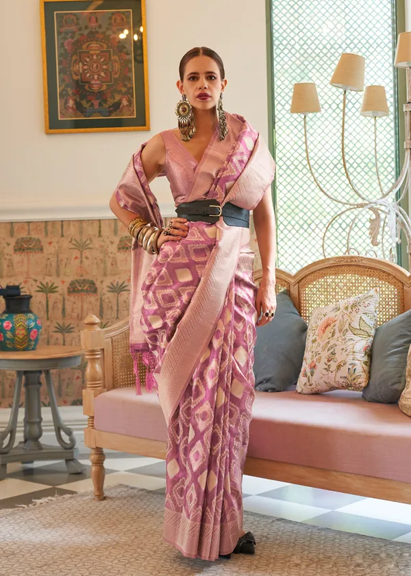 Pink_Tissue_Handloom_Silk_Saree