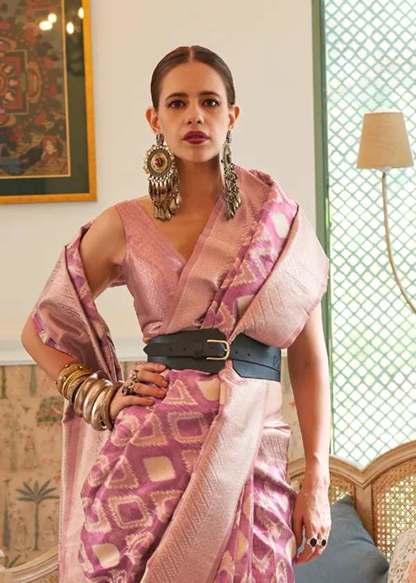 Pink_Tissue_Handloom_Silk_Saree