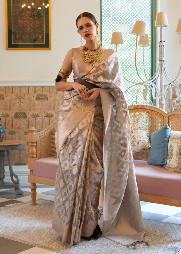 Grey__Tissue_Handloom_Silk_Saree