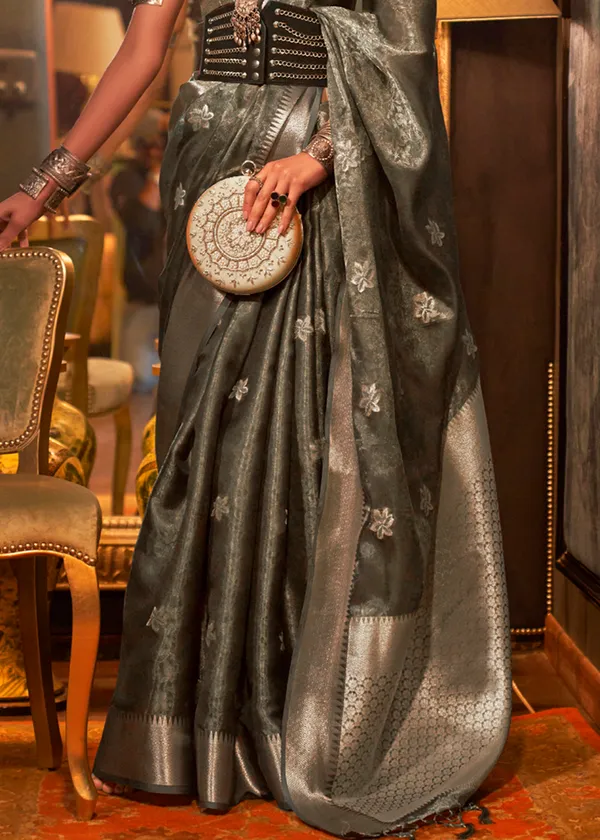 Green_Organza_Handloom_Weaving_Silk_Saree