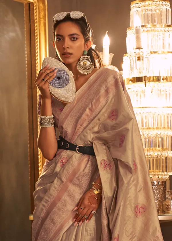 Cream_Handloom_Weaving_Silk_Saree
