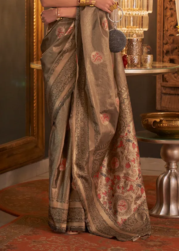 Gold_Black_Handloom_Weaving_Silk_Saree